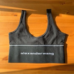 Alexander Wang Logo Elastic Bra Tank Top Size S